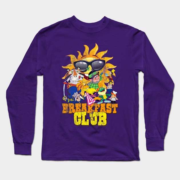 Breakfast Club - cereal mascots of yesteryear Long Sleeve T-Shirt by woodsman